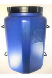 Köşeli Içi Beyaz Plastik Yağ Varili Zeytinyağı Turşu Bidonu 80 lt - 1