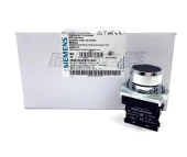 Siemens 22mm 1 NO Yay Dönüşlü Butonlar Metal Siyah ,3SB6160-0AB10-1BA0 - 1