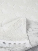 Lara Bukleli Desenli Yumuşacık Peluş Halı Salon Oturma Odası Mutfak Koridor Halısı 9401A Krem - 2