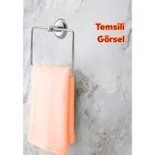 Krom Renk Vidalı Kare Havluluk Lavabo Banyo Mutfak Aparat Standı Bez Havlu Askısı Paslanmaz Metal thumbnail 6