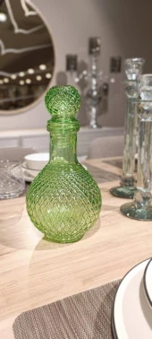 Selim Fusion Yuvarlak Dekoratif Şişe Yeşil 230YSL15CM - 2