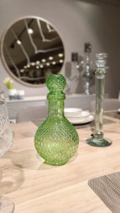 Selim Fusion Yuvarlak Dekoratif Şişe Yeşil 230YSL15CM - 3