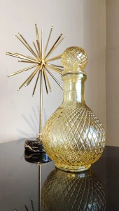 Selim Fusion Yuvarlak Dekoratif Şişe Sarı 230SRI13CM - 1