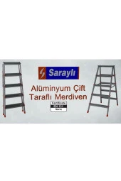 Saraylı 1803 Çift Taraflı Alüminyum 3+3 Basamaklı Merdiven - 3