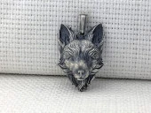 Üç Boyutlu Tilki 925 Ayar Gümüş Kolye Ucu thumbnail 1