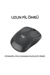 logitech  M240 Sessiz Kompakt Kablosuz Bluetooth Mouse - Siyah - 1
