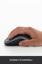 Logitech M185 Nano USB Kablosuz Mouse Gri (910-002235) - 4