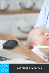 logitech  M221 Sessız Kablosuz Mouse 910-006510 Sıyah - 2