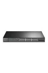 TP-LINK TL-SG3428MP 24 Port 10-100-1000 Poe+ Switch 4 Port Sfp L2 Çelik Kasa Rack Mount - 1