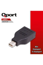 Qport  Q-MDP2 Mini Display Port To Display Port Çevirici - 1