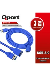 Qport Q-uz3030 3m Usb3.0 Uzatma Kablosu - 1