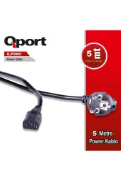 Qport  Q-POW5 PC Power Kablosu 5 Metre - 2