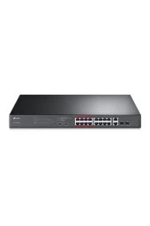 TP-LINK TL-SL1218P 16-port 10/100 Mbps + 2-port Gigabit Rackmount Switch With 16-port Poe+ - 1