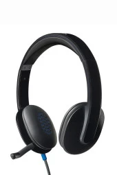 logitech  H540 USB  Gürültü Önleyici Mikrofonlu Kablolu Kulaklık - Siyah - 1