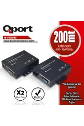 Qport Q-vex200 200 Metre Vga Extender 2li Paket - 1
