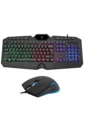 FRISBY  FK-4865QU Siyah Usb 8000 Dpı Multimedya Gaming Oyuncu Klavye Mouse Set - 2
