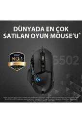 logitech G G502 HERO 25.600 DPI Yüksek Performanslı Oyuncu Mouse - Siyah - 2