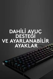 Logitech G213 Prodigy 920-008094 RGB Türkçe Oyuncu Klavyesi - Siyah - 5