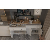 Çiftli Çok Amaçlı Dolap - Kahve Köşesi-Mutfak Standı - 6