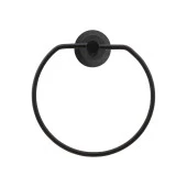 Siyah Bez Havluluk Aparatı Yapışkanlı Lavabo Banyo Mutfak Standı Bez Havlu Askısı Paslanmaz Metal thumbnail 3