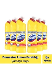 Domestos Çamaşır Suyu Limon Ferahlığı 750 ml 6 Adet - 1