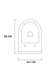 Uno Asma Klozet + Plastik Soft Kapak - 5