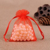 20 Adet Şeffaf Kırmızı Bez Kına Düğün Mevlüt Sünnet Hediye Kesesi Kese 14 Cm X 12 Cm Çanta - 2