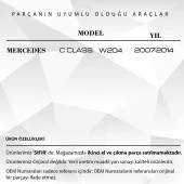 2 Adet Mercedes C Class W204 için Port Bagaj Tavan Çıta Kapak - 2