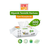 Vebox Easy Wet Wipes Yüzey Temizleme Havlusu 3x100 (300 Yaprak) - 1
