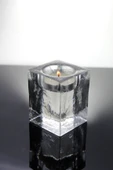 Paşabahçe Denizli Cam El İmalatı Kristal Kare Mini Mumluk 1 Adet 641068 24052 - 2