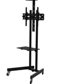 ALPİN TV/Fuar ve Toplantı Odası Standı Video Kamera Askı Aparatlı Metal Ayaklı Tekerlekli TV Sehpası/Ünitesi 40 inç-75 inç - 3