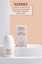 INCIA %100 Doğal Roll On Deodorant Hassas Ciltler İçin Ter Kokusu Önleyici Lekesiz 50 ml - 6