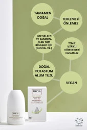 INCIA %100 Doğal Roll On Deodorant Beyazlatıcı Ter Kokusu Önleyici Lekesiz 50 ml - 5