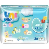 Uni Baby 3X52Li Islak Havlu Aktif Oyna Öğren - 1