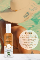 INCIA %100 Doğal Bronzlaştırıcı Yağ Organik Avokado Yağı Yoğun Bronzlaştırıcı Kakao Havuç Susam 150 ml - 4