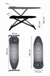 Devecioğlu Boldboard B14 Silver Serisi Ütü Masası - 5