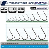 Owner 5177 Mosquito Hook Black Chrome Sinek İğne thumbnail 2