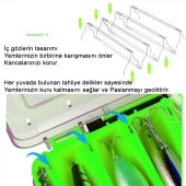 Shufa Lure Box Çift Taraflı Kutu 105mm - Yeşil thumbnail 5