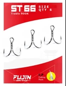 Fujin ST66 Üçlü Maket Balık İğnesi Nickel - 3