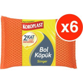 Koroplast Bol Köpük Sünger x 6 Adet - 1
