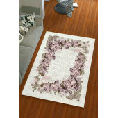 Kadife Modern Halı Örtüsü - 1