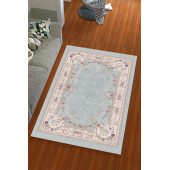 Modern Desenli Lastikli Halı Örtüsü - 2