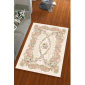 Lastikli Modern Desenli Hali Örtüsü - 2