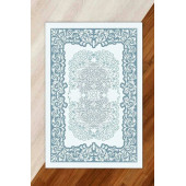 Modern Desenli Lastikli Halı Örtüsü - 1