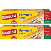 Koroplast Fermuarlı Çanta Orta Boy 20 X18 Cm 24 Lü - 1