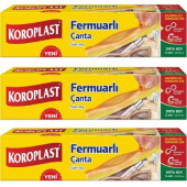 Koroplast Fermuarlı Çanta Orta Boy 20 X18 Cm 36 Lı - 1