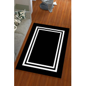 Lastikli Modern Desenli Hali Örtüsü - 2