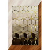 İpek Lastikli Modern Halı Örtüsü - 1