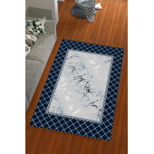 Miray Tekstil Lastikli Modern Desenli Hali Örtüsü - 1