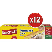 Koroplast Fermuarlı Çanta Orta Boy 20 X18 Cm 144 Lü - 1